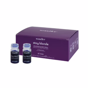 PROFESSIONAL BY FAMA STAY BLONDE PURPLE atstatantis losjonas šviesintiems, pažeistiems plaukams 12x10ml.